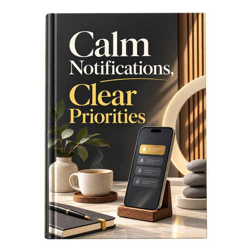 Calm Notifications, Clear Priorities ebook cover