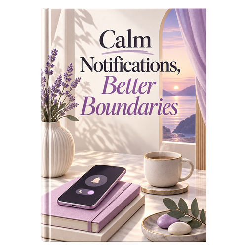 Calm Notifications, Better Boundaries ebook cover